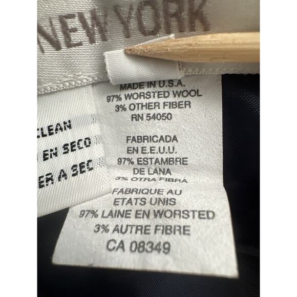 Vintage 90s Jones New York Blue Midi Wool Skirt Womens 14 Classiccore Heritage - Picture 8 of 10